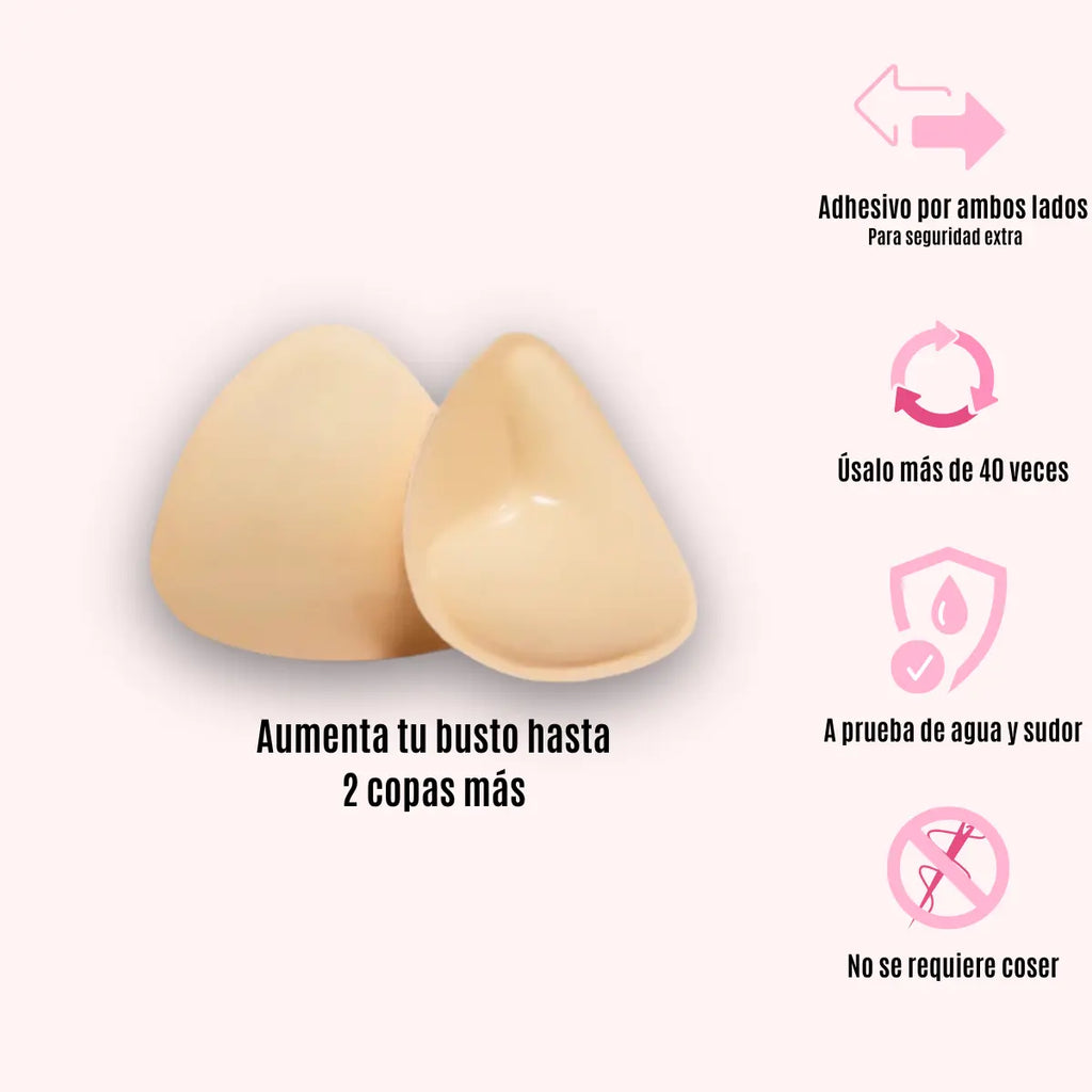 BOOST HENGDA - Almohadilla Pegajosa Para Aumentar 2 Tallas Mas Tu Busto