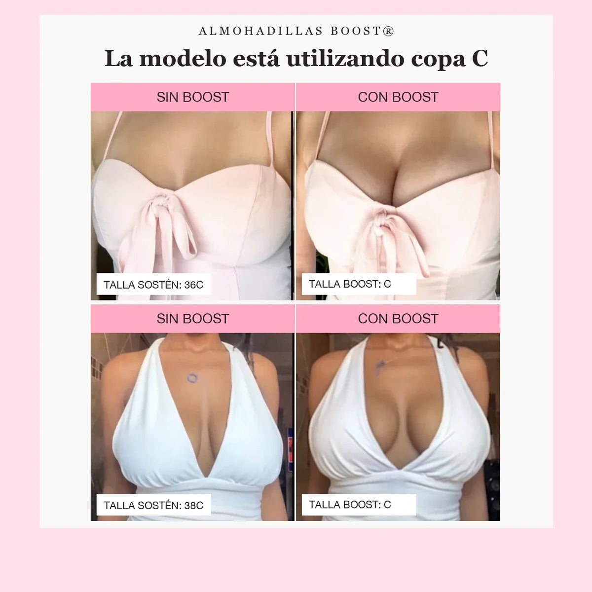 BOOST HENGDA - Almohadilla Pegajosa Para Aumentar 2 Tallas Mas Tu Busto