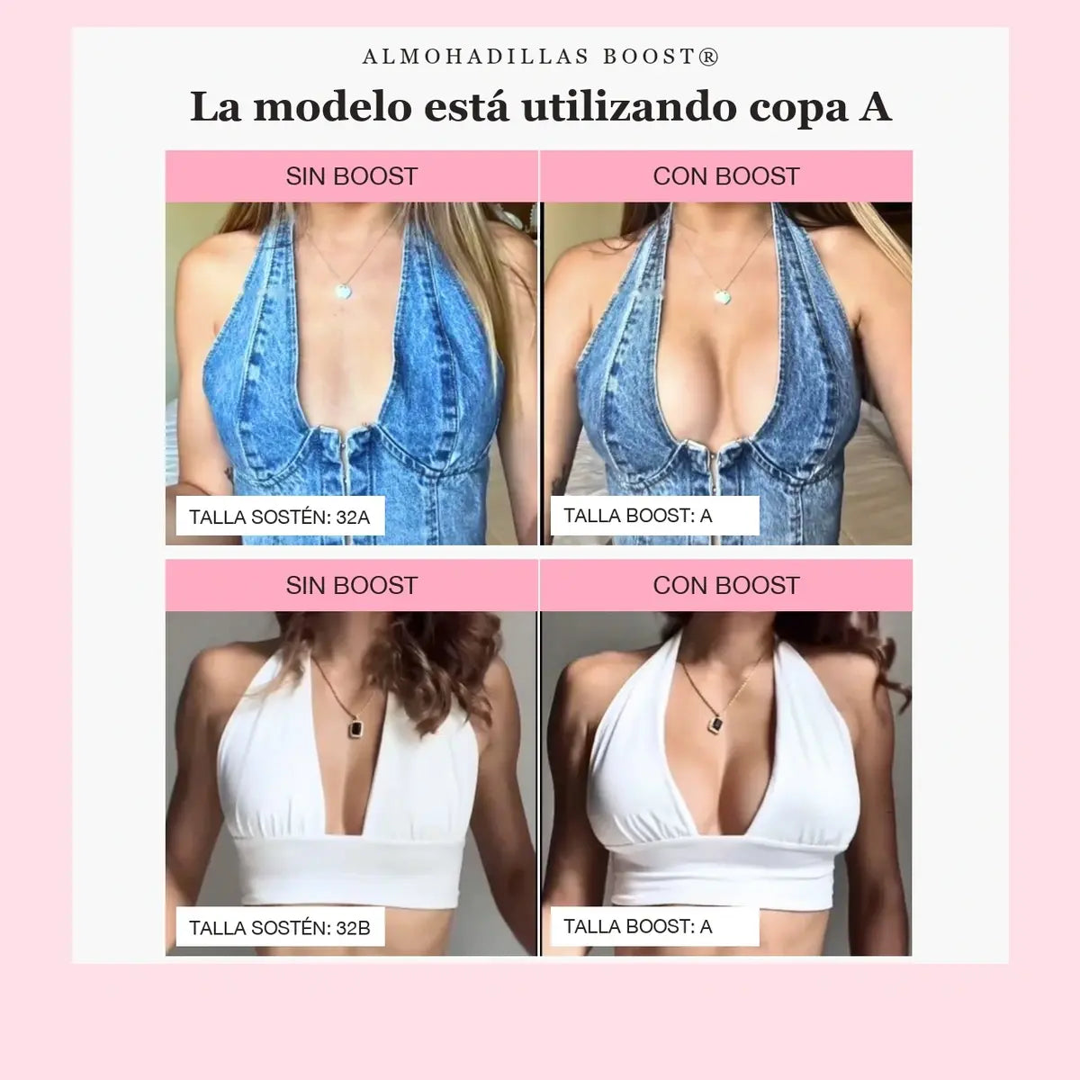 BOOST HENGDA - Almohadilla Pegajosa Para Aumentar 2 Tallas Mas Tu Busto