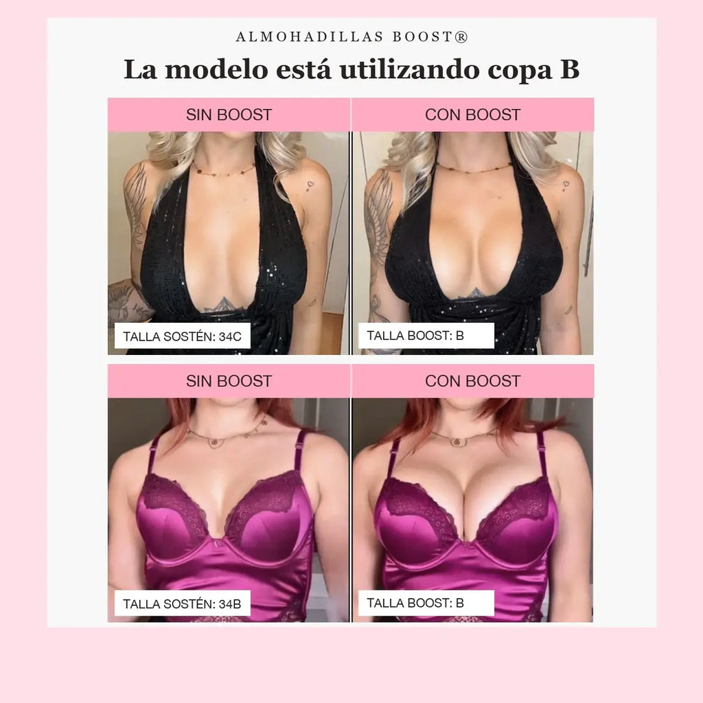 BOOST HENGDA - Almohadilla Pegajosa Para Aumentar 2 Tallas Mas Tu Busto