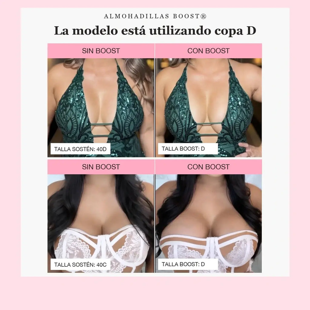 BOOST HENGDA - Almohadilla Pegajosa Para Aumentar 2 Tallas Mas Tu Busto